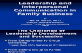 Leadership and Interpersonal Communication in Family Business