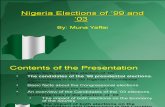 Nigeria Elections of ’99 and ’03