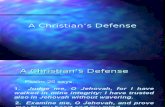 A Christian's Defense (Devotional)