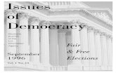 Issues of Democracy Fair n free election