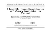 (full)Health implications of acrylamide in food. Joint FAO/WHO consultation