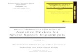 Assistive Devices for Severe Speech Impairments -- Office of Technology Assessment - United States Congress