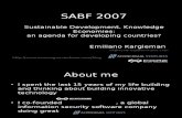 EK - SABF 2007- Knowledge Economy and Sustainable Development-August07-Comp