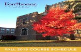 Fall 2015 | Course Schedule