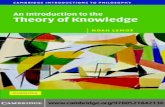 Intro theory of knowledge