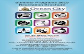 Summer Programs 2015 Recreation Brochure