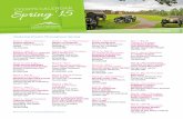 2015 Laurel Highlands Spring Calendar of Events