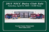 NICC Dairy Club Sale