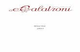 Calatroni Winery - Wine List 2015