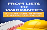 From Lists to Warranties  A 3-Stage Guide to Hiring a Roofing Contractor