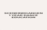 Sceneindgangen 1 Year Dance Education