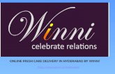 Online fresh cake delivery in hyderabad by winni