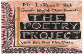 Mr. LaRose's 8th Grade Poetry Project