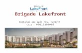 Buy Luxury Apartments in Brigade Lakefront in Whitefield, Bangalore.