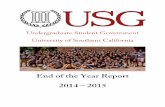 USC USG End of the Year Report 2014-2015
