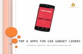 Awesome apps for car gadget lovers