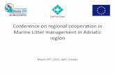 Thomais vlachogianni conference on regional cooperation in marine litter management in adriatic regi