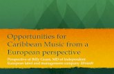 Opportunities for Caribbean Music from a European Perspective