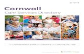 Cornwall Care Services Directory 2015/16