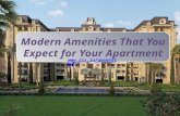 Modern amenities that you expect for your apartment