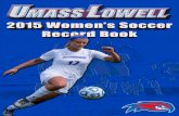2015 UMass Lowell Women's Soccer Record Book