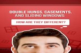 Double hungs, casements, and sliding windows how are they different
