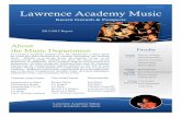Lawrence Academy Music Department Report 2015