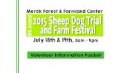 Volunteer Packet for Sheep Dog Trials and Farm Festival 2015