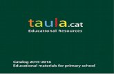 TAULACAT  |  2015 - 2016 Catalog  | Educational material