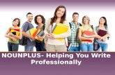 Nounplus helping you write professionally