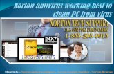 Norton antivirus working best to clean PC from virus