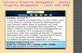 Property Management Torrance CA - Harbor Property Management - (424) 488-7990