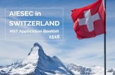 AIESEC in Switzerland | NST application booklet 1516