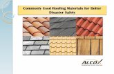 Commonly used roofing materials for better disaster safety