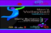 Bulletin No 7 Pan Am Games Toronto 2015- Men´s Volleyball