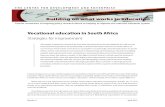 Vocational education in South Africa: strategies for improvement