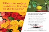 Want to enjoy outdoor living at its finest? print ad