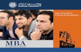 MBA Booklet for Business Graduates