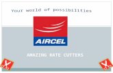 Reduce calling rates with rate cutters aircel