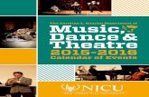 NJCU's Music, Dance & Theatre 2015-2016 Calendar