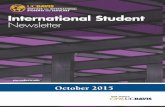 October 2015 Student Newsletter