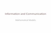 Information and communication: Mathematical models