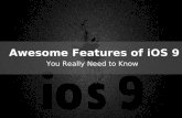 Awesome features of ios 9 you really need to know
