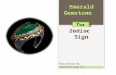 Emerald gemstone for taurus zodiac sign