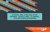 PDA in health and social care supervision