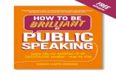 How to be brilliant at public speaking - eChapter