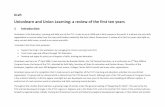 Unionlearn and Union Learning: a review of the first ten years