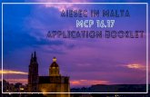 AIESEC in Malta MCP 16.17 Application Booklet