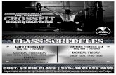 CrossFit Class Schedule