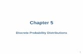 Ch5 discrete probability distributions